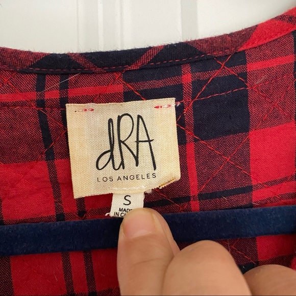 DRA Los Angeles Anthropologie plaid dress size S - Picture 3 of 10